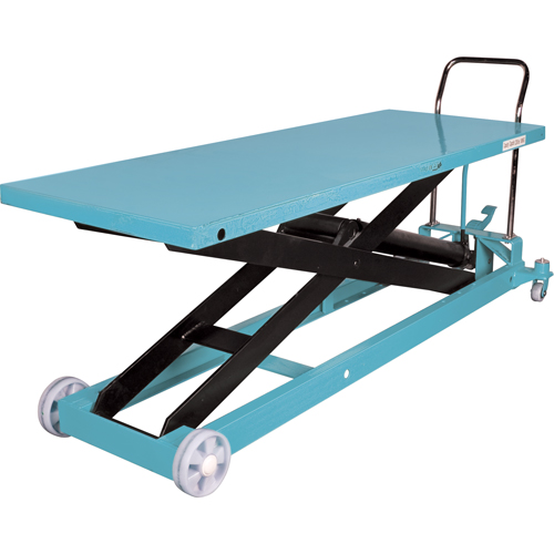 Heavy-Duty Hydraulic Scissor Lift Table, 80-1/8" L x 29-1/2" W, Steel, 2200 lbs. Capacity Superchem Industries