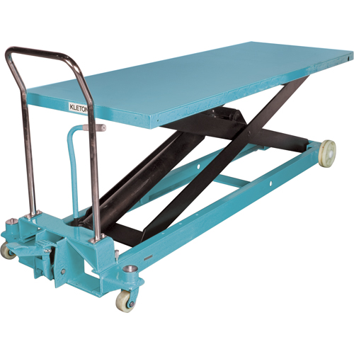 Heavy-Duty Hydraulic Scissor Lift Table, 80-1/8" L x 29-1/2" W, Steel, 2200 lbs. Capacity Superchem Industries