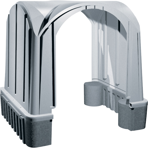 Outdoor Poly Shelters, 2 Walls, 7' L x 6' W x 7' H Superchem Industries