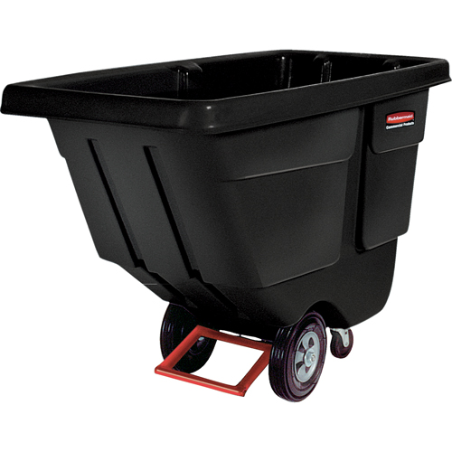 Chariot basculeur en acier, Poly&eacute;thyl&egrave;ne, 1/2 vg³, Capacit&eacute; de charge de 450 lb Superchem Industries