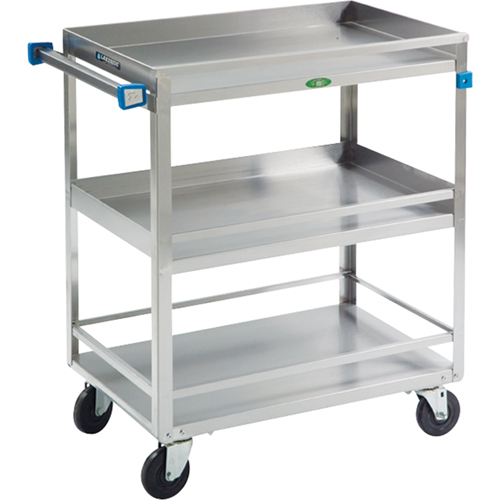 Chariots avec barres de retenue, 3 Tiers, 19" la x 34-3/4" h x 31" p, Capacit&eacute; 500 lb Superchem Industries