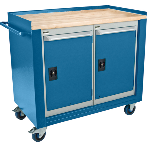 Industrial Duty Mobile Service Workbenches, Wood Surface Superchem Industries