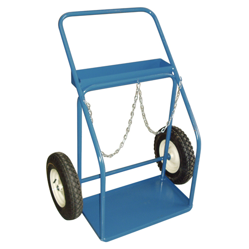 Chariots pour bouteilles de gaz, Roues Pneumatique, Base de 25" la x 13" lo, 400 lb Superchem Industries