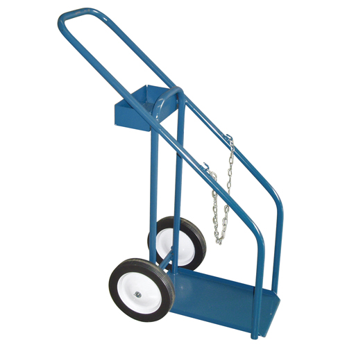 Gas Cylinder Carts, Semi-Pneumatic Wheels, 12" W x 16" L Base, 1000 lbs. Superchem Industries