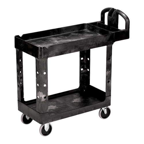 Chariot utilitaire robuste - 4500-88, 2 tiers, 17-1/8" x 33-1/4" x 39", Capacit&eacute; 500 lb Superchem Industries