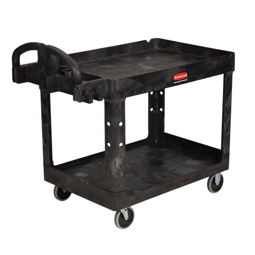 Heavy Duty Utility Cart - 4520-88, 2 Tiers, 25-1/4" x 39" x 44", 500 lbs. Capacity Superchem Industries