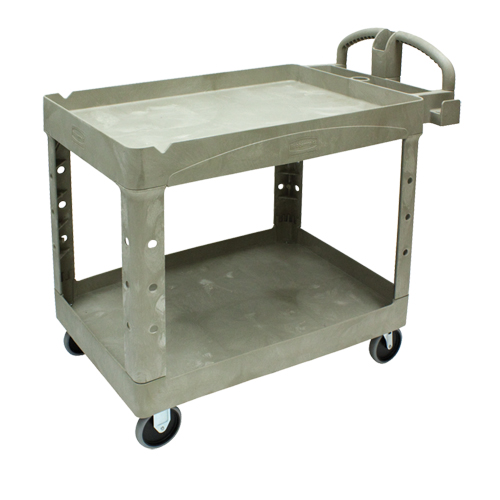 Heavy Duty Utility Cart - 4520-88, 2 Tiers, 25-1/4" x 39" x 44", 500 lbs. Capacity Superchem Industries