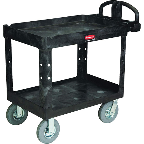 Chariot utilitaire robuste, 2 tiers, 25-1/4" x 37-1/8 x 36-3/8", Capacit&eacute; 500 lb Superchem Industries