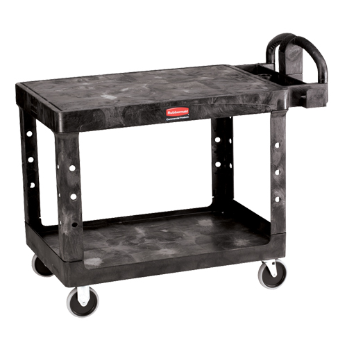 Flat Shelf Heavy Duty Utility Cart - 4525-00, 2 Tiers, 25-7/8" x 33-3/10" x 43-9/10", 500 lbs. Capacity Superchem Industries
