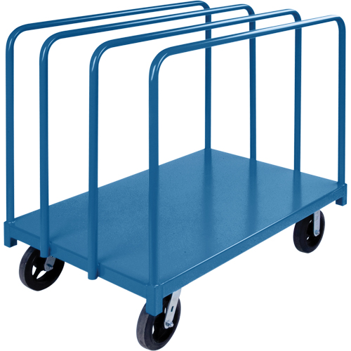 Single Level Rails Heavy-Duty Panel Mover Truck, 48" x 30" x 45", 2000 lbs. Capacity Superchem Industries