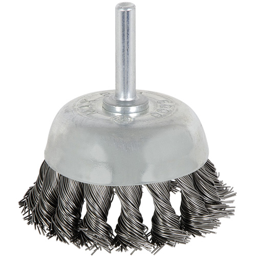 8046 Shaft Mounted Knot Twisted Cup Brush, 1-1/8" Dia. Superchem Industries