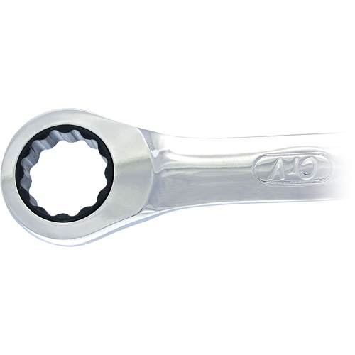 Cl&eacute; mixte &agrave; cliquet &agrave; motif long non r&eacute;versible, 19 mm, Fini Ordinaire Superchem Industries