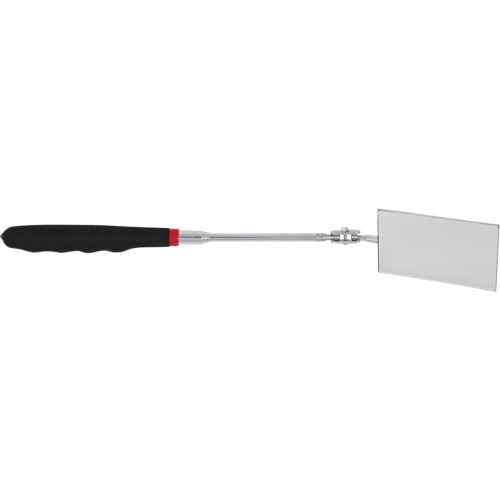Large Face Telescopic Mirror, 2-1/8" H x 3-3/8" W, Rectangular, 11" - 15-1/2" Handle Superchem Industries