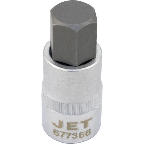 Bit Socket, Hex, 12 mm x 2" L, 1/2" Drive Superchem Industries