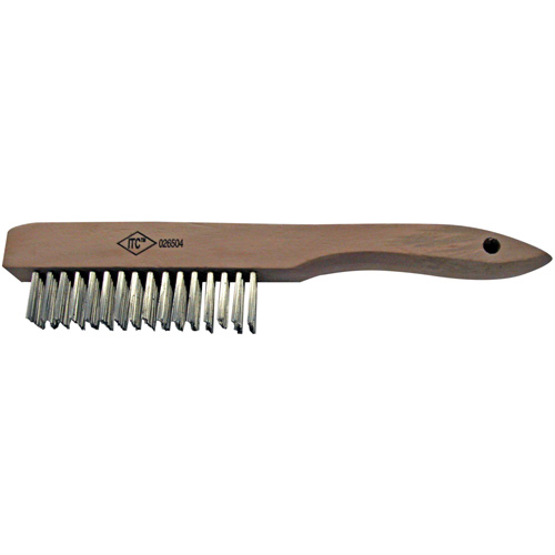 Scratch Brush, Stainless Steel, 4 x 16 Wire Rows Superchem Industries
