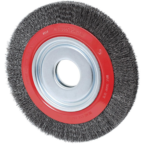 Disque &agrave; fils cr&ecirc;p&eacute;s, 8" dia., Fils 0,007", Arbre 1/2"/2"/5/8" Superchem Industries
