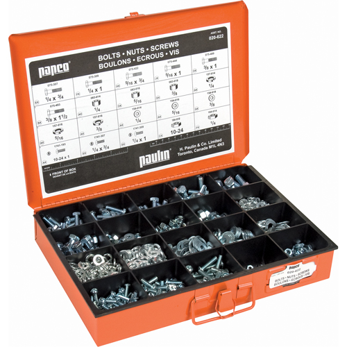 Assortiments de vis d'assemblage, de rondelles & d'&eacute;crous de calibre 5 Superchem Industries