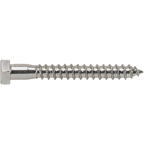 Lag Bolt, 5/16" x 4" L, Zinc Plated Superchem Industries