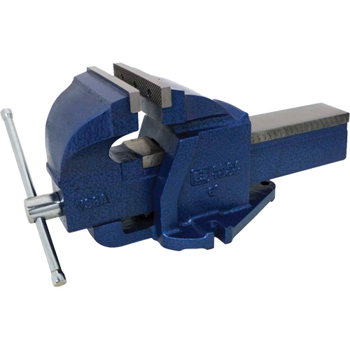 Cast Ductile Iron Bench Vise, 6" Jaw Width, 3-3/4" Throat Depth Superchem Industries