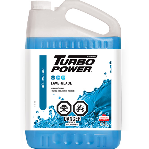 Liquide lave-glace toutes saisons Turbo Power, Cruche, 3,78 L Superchem Industries