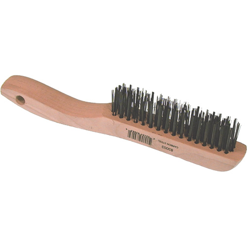 Brosse m&eacute;tallique &agrave; fils courts, Acier, 4 x 16 rangs de fils, Longueur 10" Superchem Industries