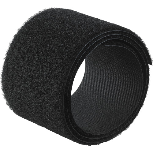 Attache ignifug&eacute;e, Boucle, 50 vg x 3/4", Cousu, Noir Superchem Industries