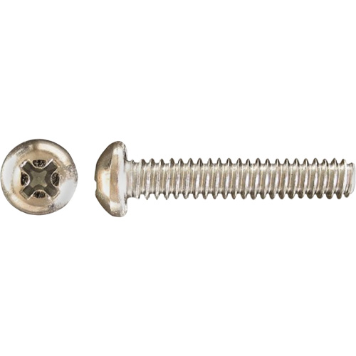Pan Phillips HD Machine Screws, #10 x 1" L, Zinc Plated Superchem Industries