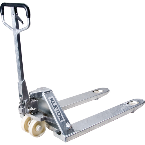 Manual Pallet Trucks, Galvanized, 48" L x 27" W, 5500 lbs. Capacity Superchem Industries