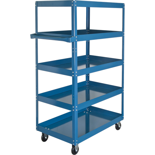 Chariots &agrave; tablette, 5 Tiers, 18" la x 61" h x 30" p, Capacit&eacute; 900 lb Superchem Industries