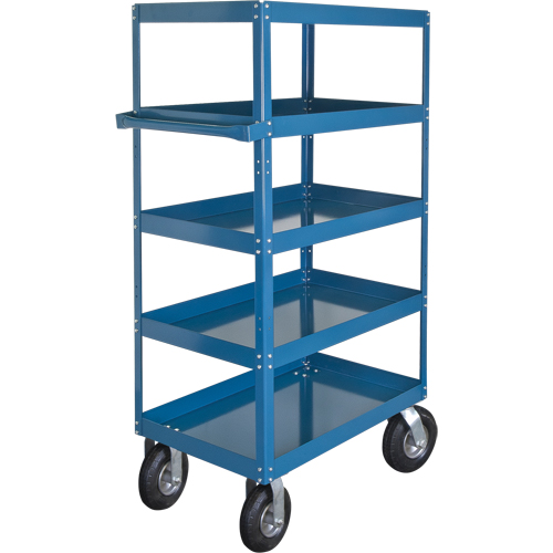 Chariots &agrave; tablette, 5 Tiers, 24" la x 65" h x 36" p, Capacit&eacute; 900 lb Superchem Industries
