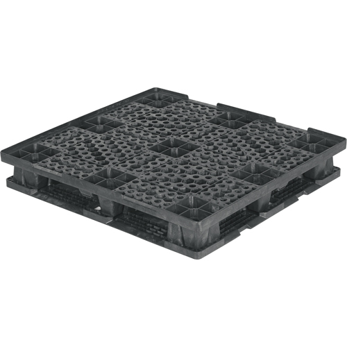 Double Deck Stackable Pallets, 4-Way Entry, 48-7/10" L x 45.7" W x 7-1/2" H Superchem Industries