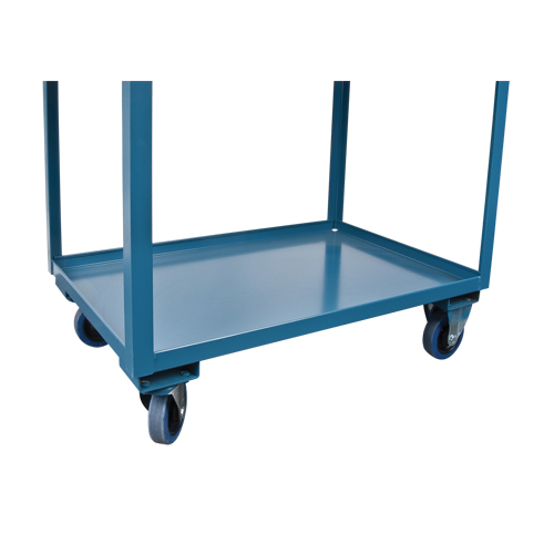 Chariots de service &agrave; bordure profonde, 2 Tiers, 24" la x 47" h x 36" p, Capacit&eacute; 1200 lb Superchem Industries