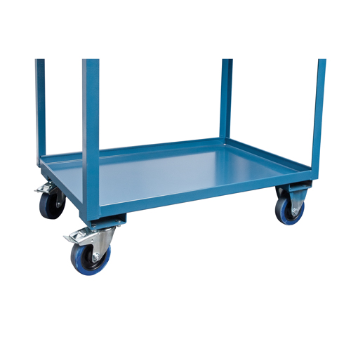 Mobile Service Cart, 2 Tiers, 24" W x 57" H x 40" D, 1200 lbs. Capacity Superchem Industries