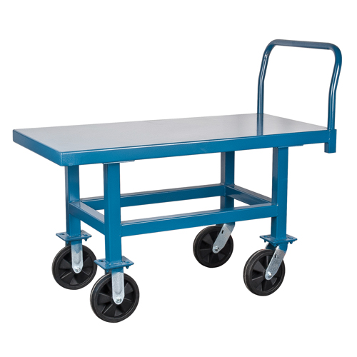 Elevated Platform Trucks, 48" L x 24" W, 2000 lbs. Capacity, Nylon Casters Superchem Industries