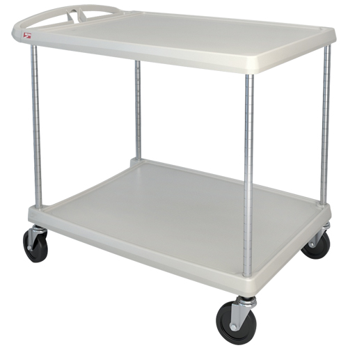 myCart Utility Cart, 2 Tiers, 26" x 36-7/8" x 36", 400 lbs. Capacity Superchem Industries