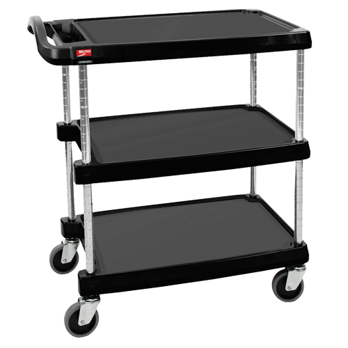 myCart Utility Cart, 3 Tiers, 16" x 35-1/2" x 27", 400 lbs. Capacity Superchem Industries