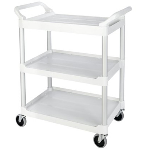 Service Utility Cart, 3 Tiers, 33" x 37" x 18", 200 lbs. Capacity Superchem Industries