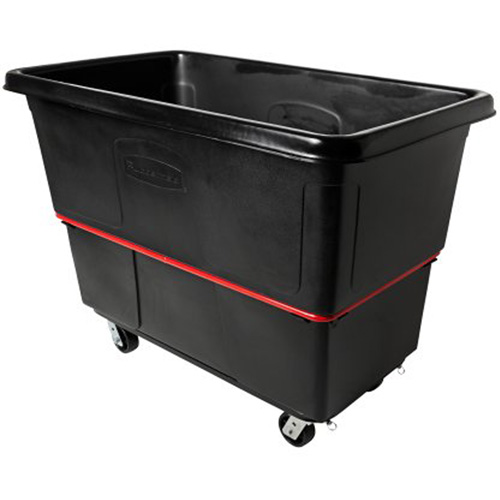 Heavy-Duty Utility Truck, Black Recycled Plastic, 59"/34-5/8" L x 34"/59-1/64" W x 42-1/16"/42-7/8" H, 27 cu. ft. Volume, 1200 lbs. Capacity Superchem Industries