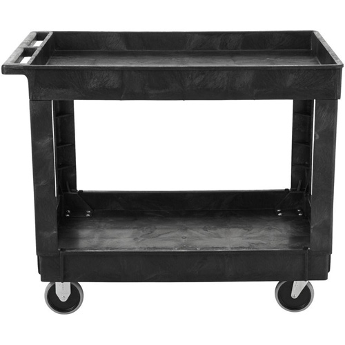 Chariot utilitaire avec poign&eacute;e, 2 tiers, 40" x 32-1/4" x 24", Capacit&eacute; 500 lb Superchem Industries