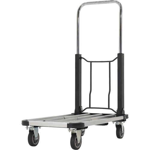 Fold-Up Platform Truck, Stainless Steel, 300 lbs., 28" L x 16" W, 33-1/2" High Superchem Industries