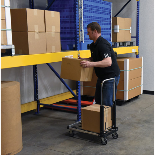 Fold-Up Platform Truck, Stainless Steel, 300 lbs., 28" L x 16" W, 33-1/2" High Superchem Industries
