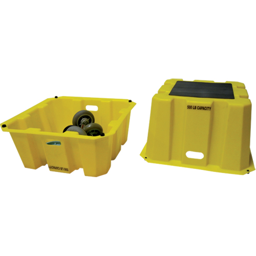 Escabeaux emboîtables industriels, 25" x 25" x Hauteur 10-1/2" Superchem Industries