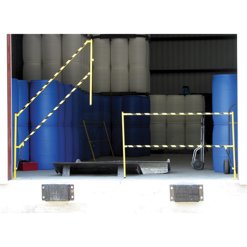 Barri&egrave;re &agrave; bascule de s&eacute;curit&eacute;, Simple, 6' lo x 42-5/8" h d&eacute;ploy&eacute; Superchem Industries
