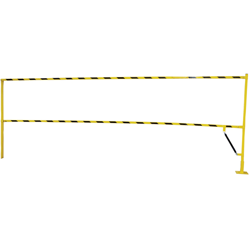 Barri&egrave;re &agrave; bascule de s&eacute;curit&eacute;, Simple, 6' lo x 42-5/8" h d&eacute;ploy&eacute; Superchem Industries