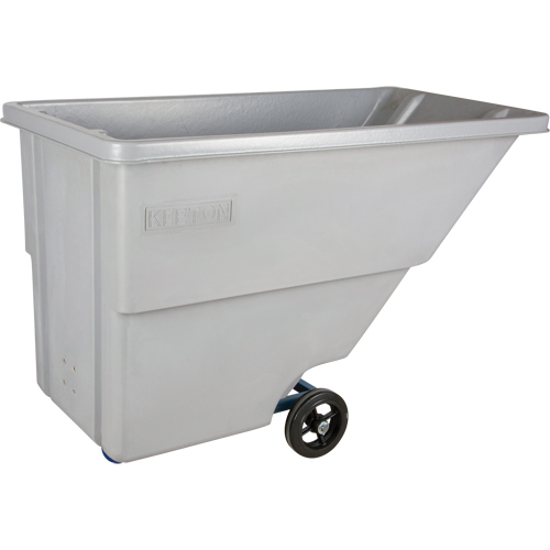 Chariot basculeur en acier, Poly&eacute;thyl&egrave;ne, 0,625 vg³, Capacit&eacute; de charge de 500 lb Superchem Industries