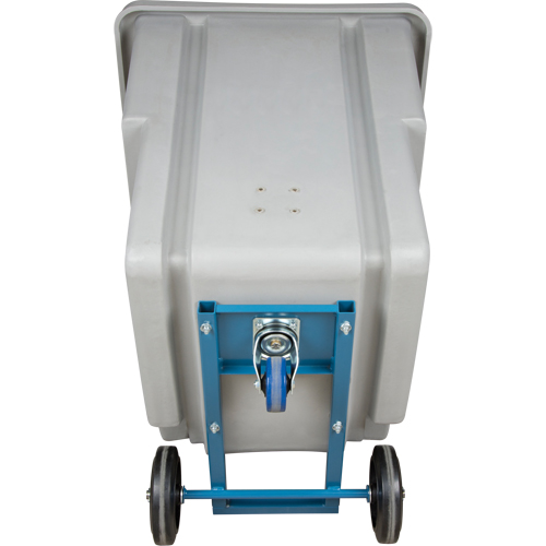 Chariot basculeur en acier, Poly&eacute;thyl&egrave;ne, 0,625 vg³, Capacit&eacute; de charge de 500 lb Superchem Industries