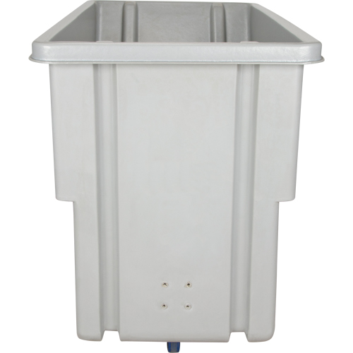 Chariot basculeur en acier, Poly&eacute;thyl&egrave;ne, 0,625 vg³, Capacit&eacute; de charge de 500 lb Superchem Industries