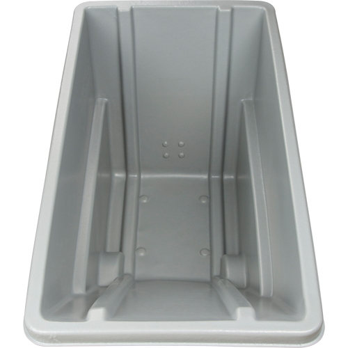 Chariot basculeur en acier, Poly&eacute;thyl&egrave;ne, 0,625 vg³, Capacit&eacute; de charge de 500 lb Superchem Industries
