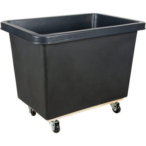 Chariot-caisse en &agrave; parois effil&eacute;es, Poly&eacute;thyl&egrave;ne, 39" lo x 27" la x 30" h, Volume 12 pi³, Capacit&eacute; 500 lb Superchem Industries
