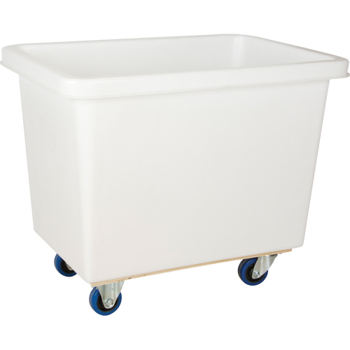 Tapered Wall Box Truck, White Polyethylene, 37" L x 26" W x 31" H, 9 cu. ft. Volume, 600 lbs. Capacity Superchem Industries